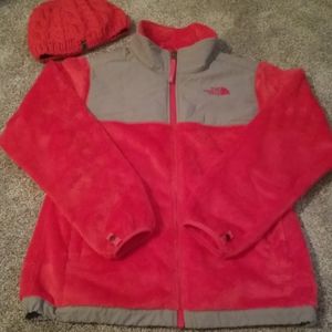 The north face denali osito jacket & knit hat